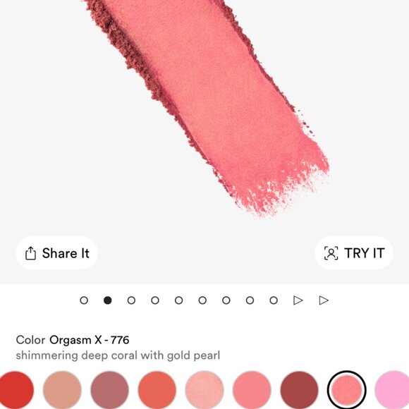 Orgasm X- NARS MINI Blush with Shimmer - Picture 3 of 7